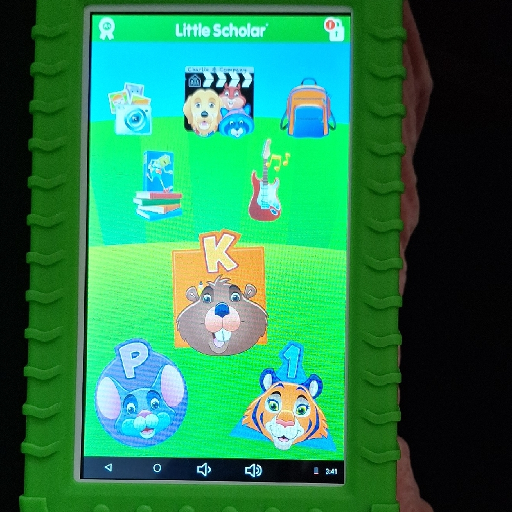 School Zone Green Kids Tablet Little Scholar Off Line Applications